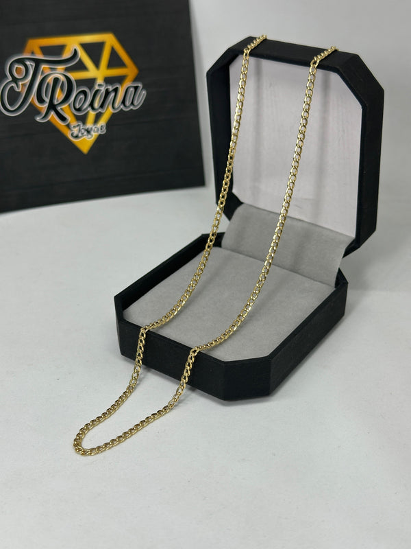 CADENA CUBANA ORO 18KT ITALY 2.85GR 60.5CM 2MM REF1373
