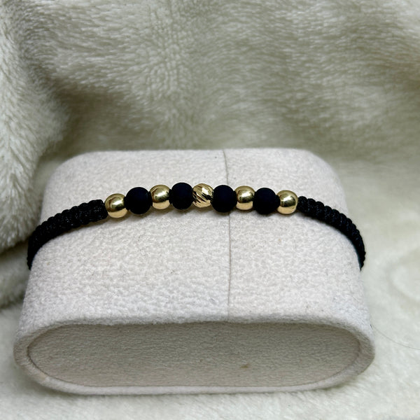 Pulsera tejida oro18kt 5mm Neopreno