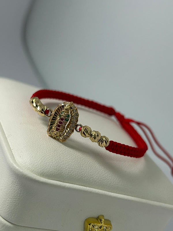 PULSERA TEJIDA VIRGEN GUDALUPE BALIN #4 1,60GR NACI ORO 18KT