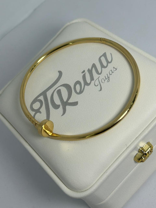 PULSO ARO CLAVO CT 7,18GR 17CM ITA ORO 18KT