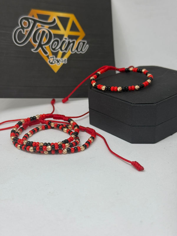 PULSERA CORAL BEBE ORO 18KT NAC 3MM DIAMANTADOS REF1364