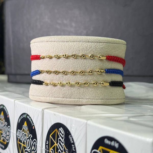 PULSERA GUCCI TEJIDA 0,71D ORO 18KT NACI