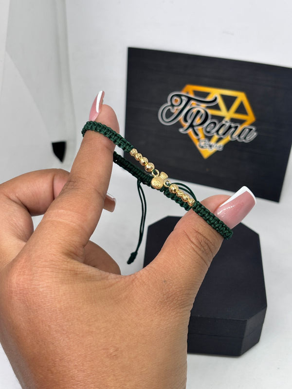 PULSERA BOLSA DINERO BALIN 0,83D #4 Y #3 NACI ORO 18KT