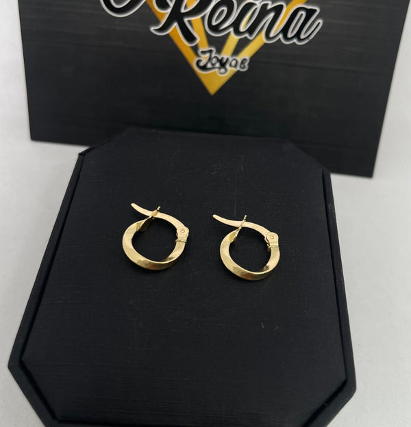 CANDONGAS BABY ENTORCHADA 1,08GR 1CM NACÍ ORO 18KT