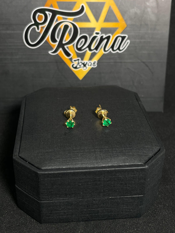 TOPOS ESMERALDAS NACÍ ORO 18KT
