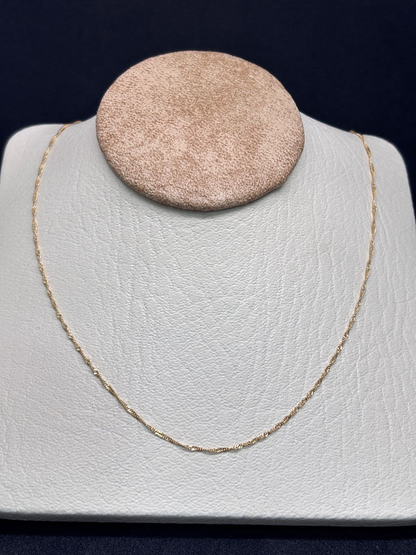 CADENA SINGAPUR 1,41GR 50CM 1MM ITA ORO 18KT