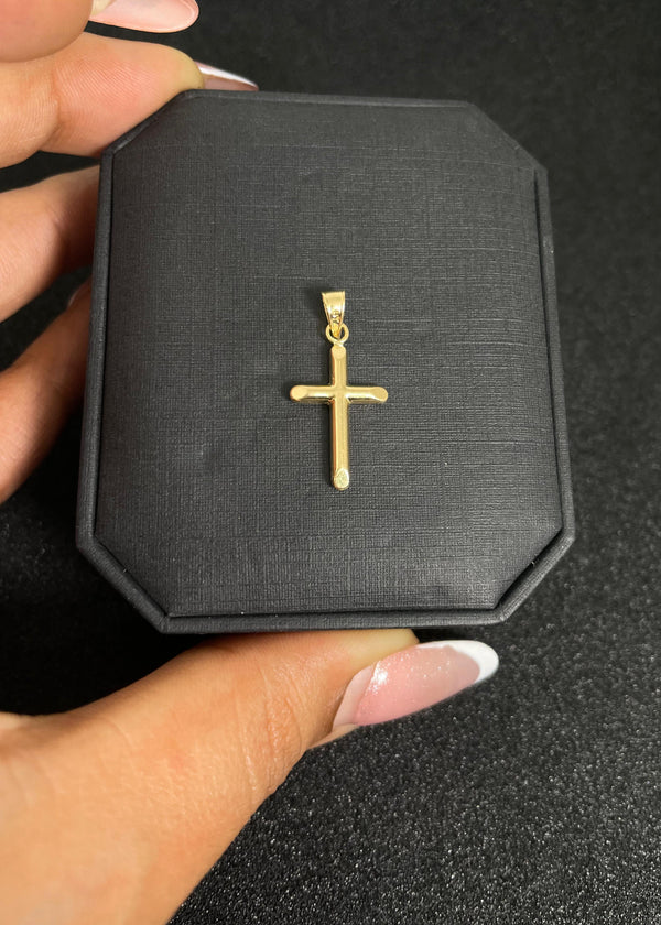 DIJE CRUZ 0,51D LARGO 2,3CM ANCHO 1,1CM NACÍ ORO 18KT
