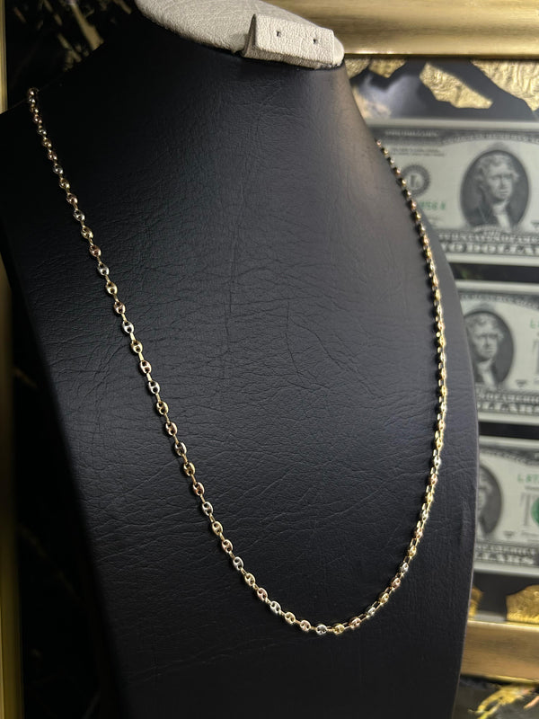 CADENA GUCCI 3 OROS 6,39GR 60CM 3MM NACI ORO 18KT