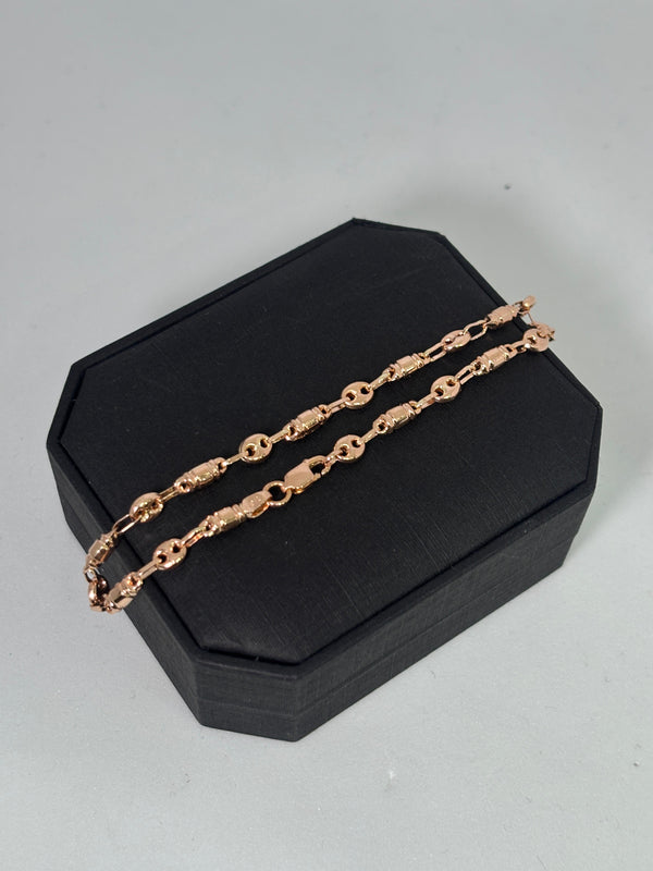 PULSERA GUCI TORNILLOS 2,50GR 18,5CM 4MM NACI ORO 18KT