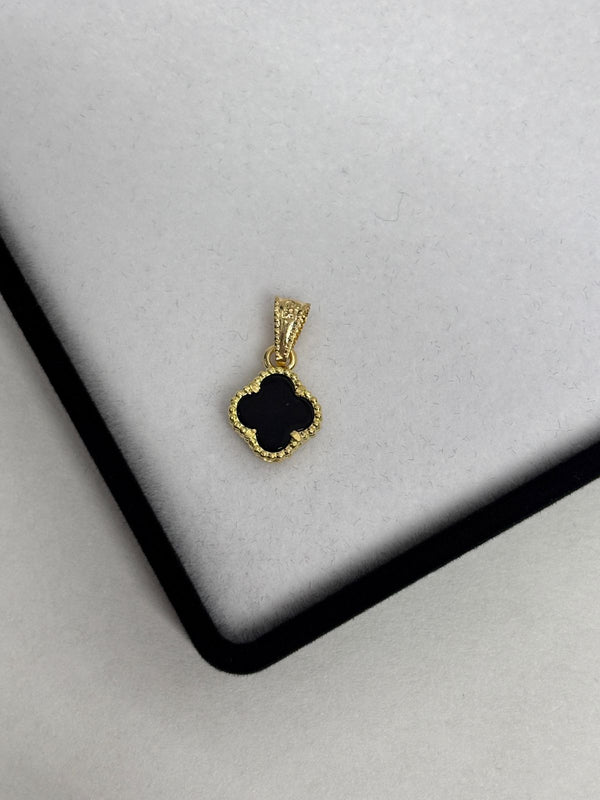 DIJE VAN CLEFF NEGRO 1,21GR LARGO 1,7CM ANCHO 1CM NACI ORO 18KT
