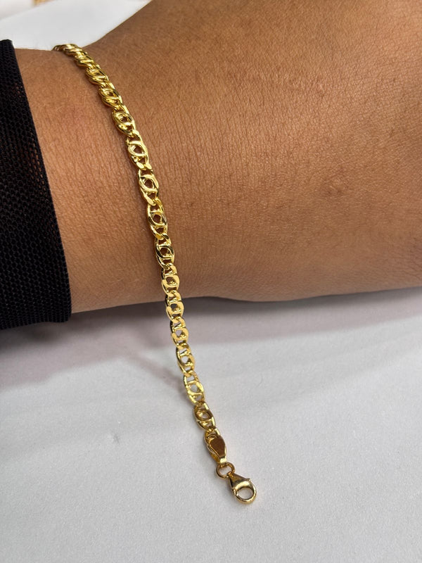 PULSERA GARDENIA 3,13GR 18,5CM 4MM ITA ORO 18KT