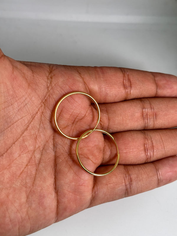 CANDONGAS TIPO AGUJA 1,17GR 2,3CM NACI ORO 18KT