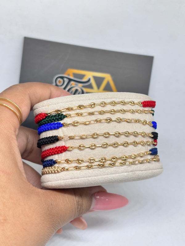 PULSERA TEJIDA GC 0,5D NACI ORO 18KT