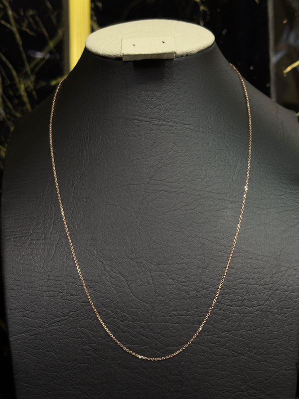 CADENA ROLON 1,93GR 50CM 1MM ITA ORO ROSA 18KT