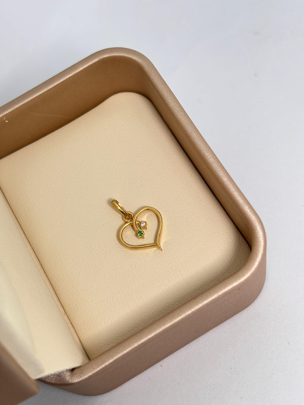 DIJE CORAZON 1GR LARGO 1,8CM ANCHO 1,3CM NACI ORO 18KT