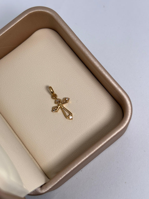 DIJE CRUZ 0,86D LARGO 2CM ANCHO 1CM NACI ORO 18KT