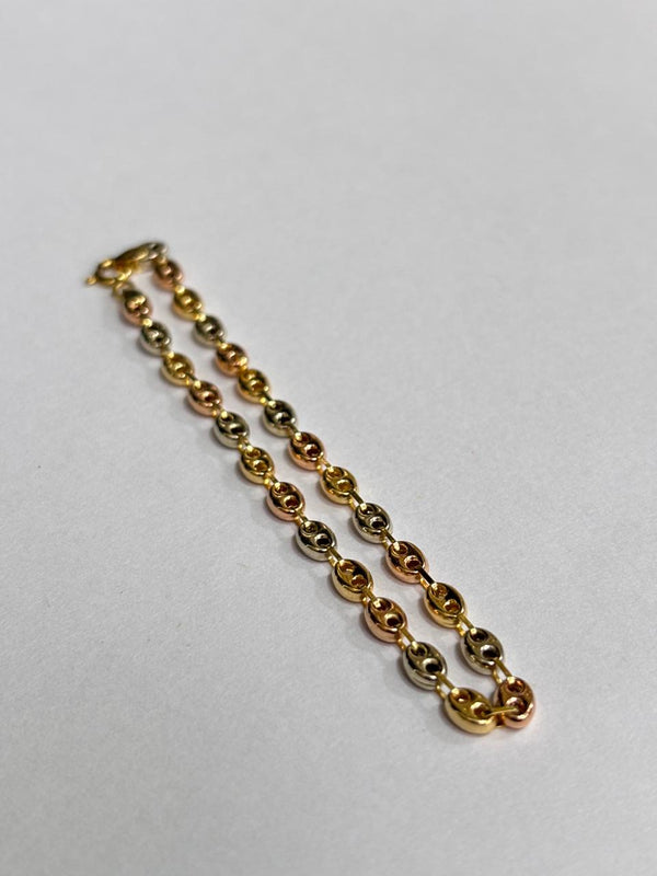 PULSERA GC 3 OROS 2,36GR 18CM 4MM NACI ORO 18KT