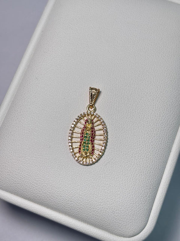 DIJE VIRGEN GUADALUPE 2,55GR LARGO 3CM ANCHO 1,5CM NACI ORO 18KT