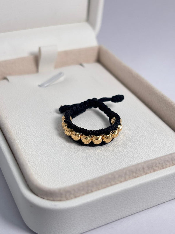 ANILLO TEJIDO 0,85D BALIN #4 DIAMANTADOS NACI ORO 18KT