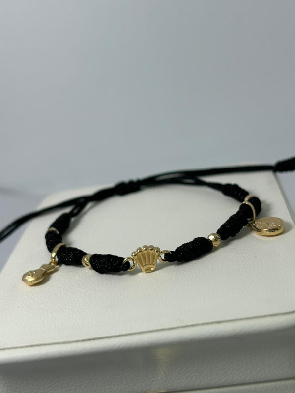 PULSERA TEJIDA RX DIJES COLGANTES 1,07GR BALIN #3 NACI ORO 18KT